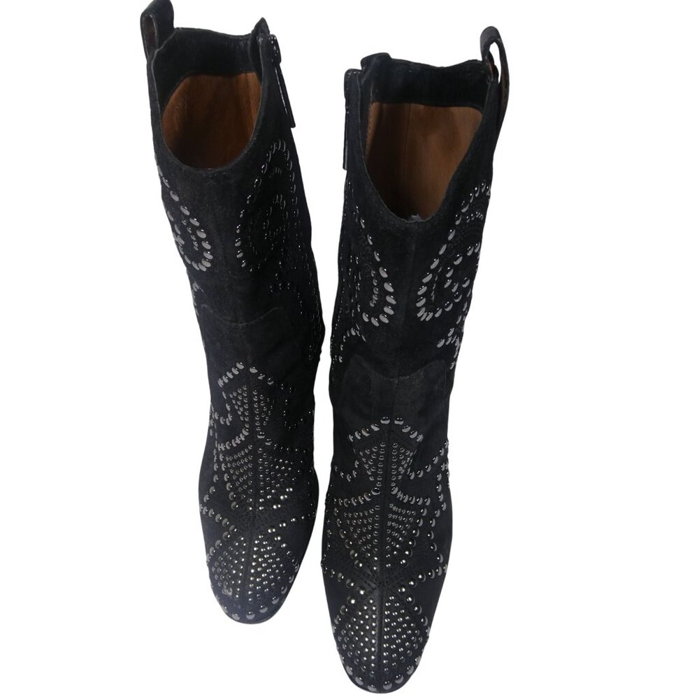 Olivia SP Women's Black Silver Studded Boots Size 9M - Picture 2 of 9
